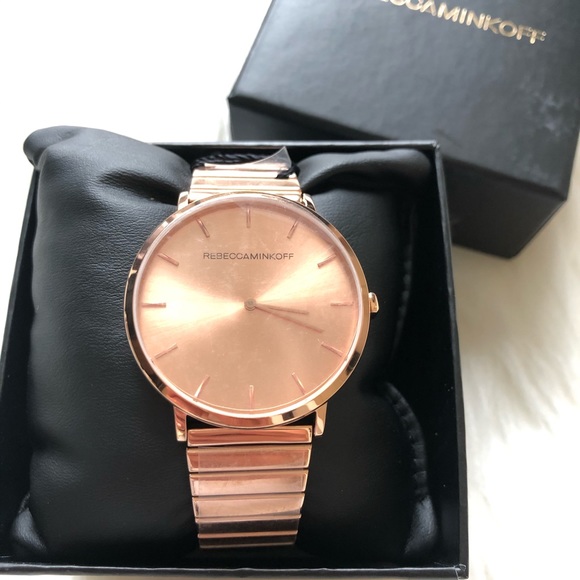 Rebecca Minkoff Women's Quartz Rose Gold Watch - Picture 3 of 4